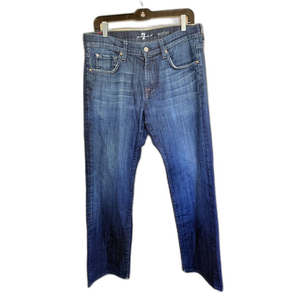 7 For All Mankind Austyn Relaxed Straight Jeans Size 31